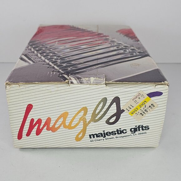 Set Of 4 Vintage Ribbed Glasses Majestic Gifts USA Clear Ribbed Cups Plastic - Picture 2 of 6